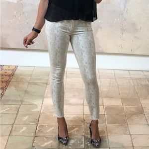 Paige Verdugo Snake Print Skinny Jeans